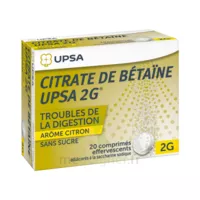 Citrate De Betaïne Upsa 2 G Comprimés Effervescents Sans Sucre Citron 2t/10 à FLERS-EN-ESCREBIEUX